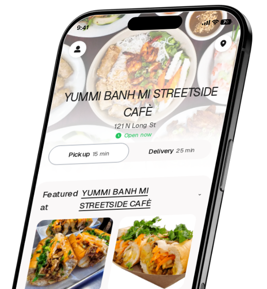 YUMMI BANH MI STREETSIDE CAFÈ app preview