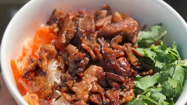 Vietnamese BBQ Pork Noodle Bowl.