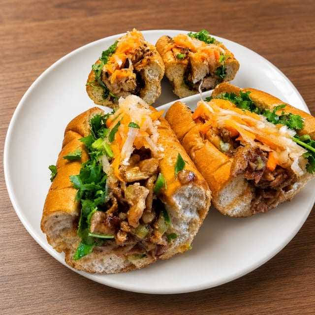 Vietnamese BBQ Pork Banh Mi.