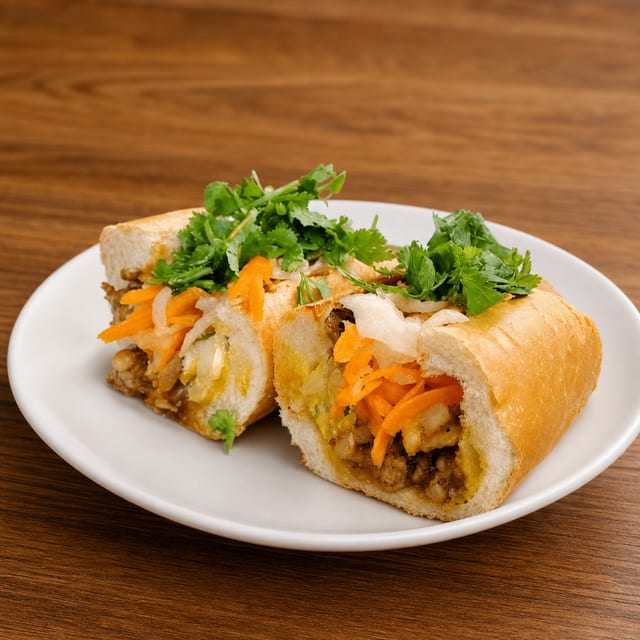 Lemongrass Chicken Banh Mi.