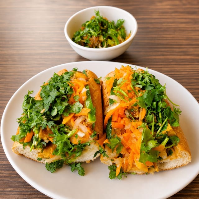 Sauteed Veggie Banh Mi.