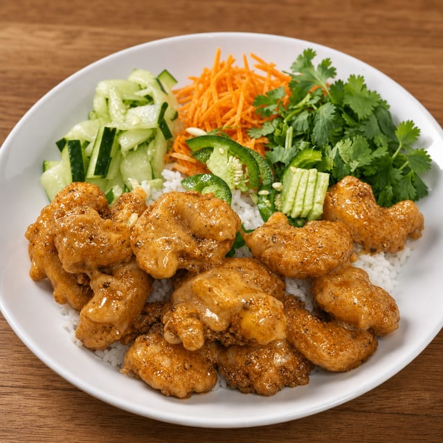 Bang Bang Shrimp Rice Bowl.