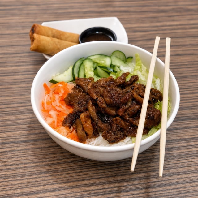 Lemongrass Pork Noodle Bowl.