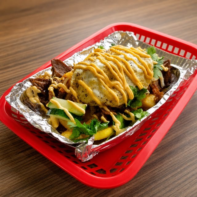 Lemongrass Pork Loaded Fries.