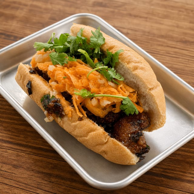 Quinoa Shrimp Banh Mi.
