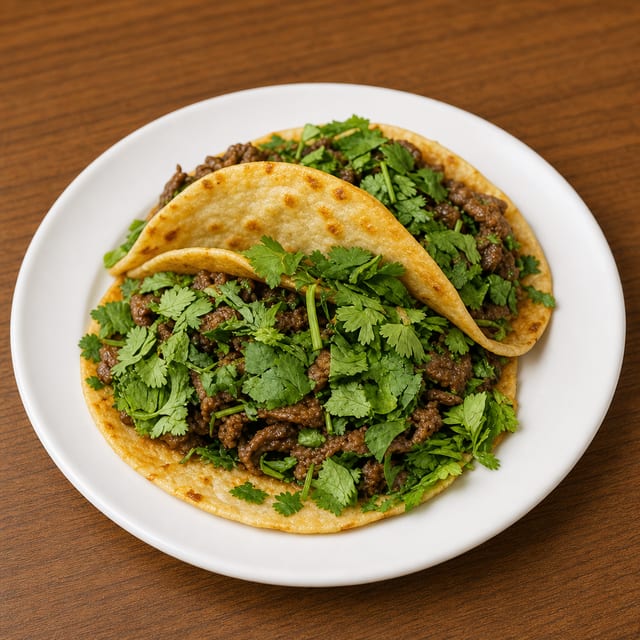 Lemongrass Beef Yummi Taco.