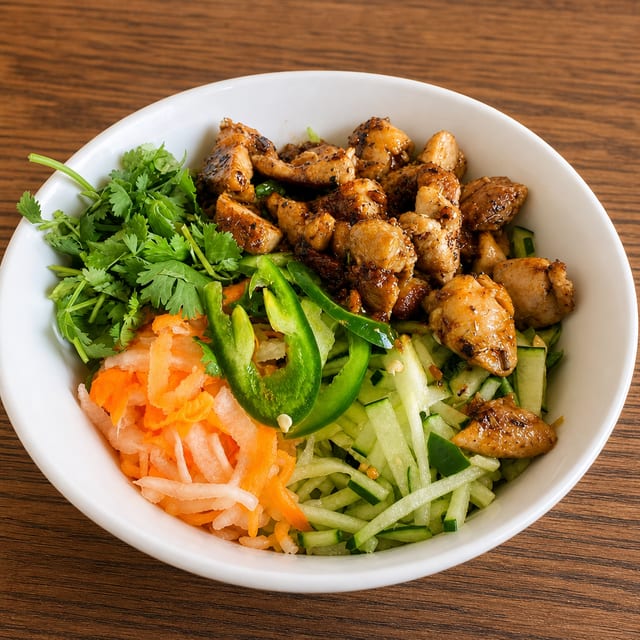 Lemongrass Beef Rice Bowl.