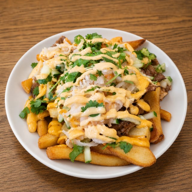 Lemongrass Beef Loaded Fries.