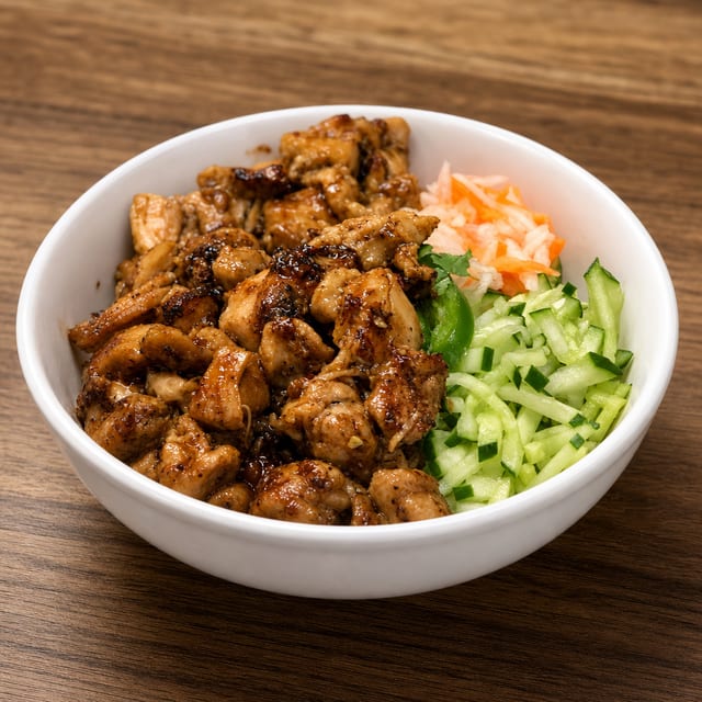 Lemongrass Chicken Rice Bowl.