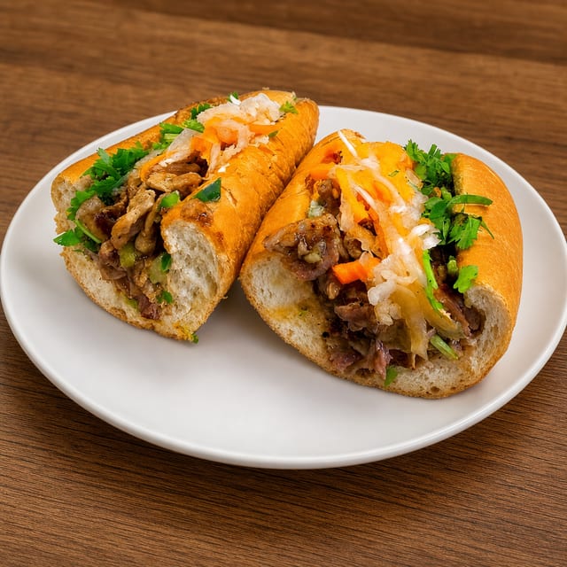 Lemongrass Pork Banh Mi.