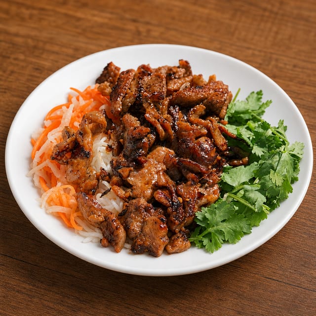 Vietnamese BBQ Pork Rice Bowl.