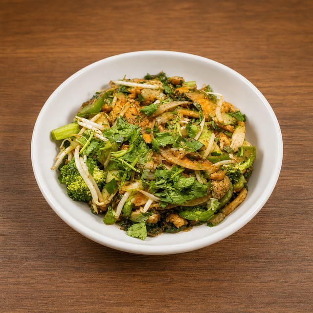 Sauteed Veggie Rice Bowl.